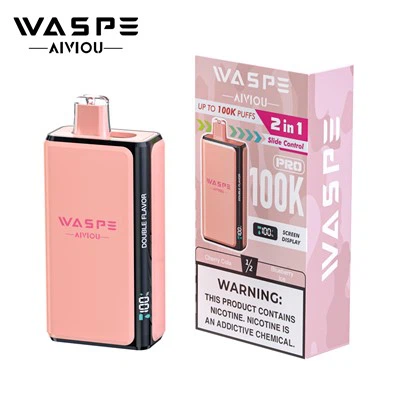 Waspe 100K PRO Puffs 2 en 1 Intelligent Smoke Double Flavors Magatzem de la UE